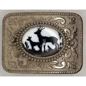 Vintage Mafco Deer Belt Buckle